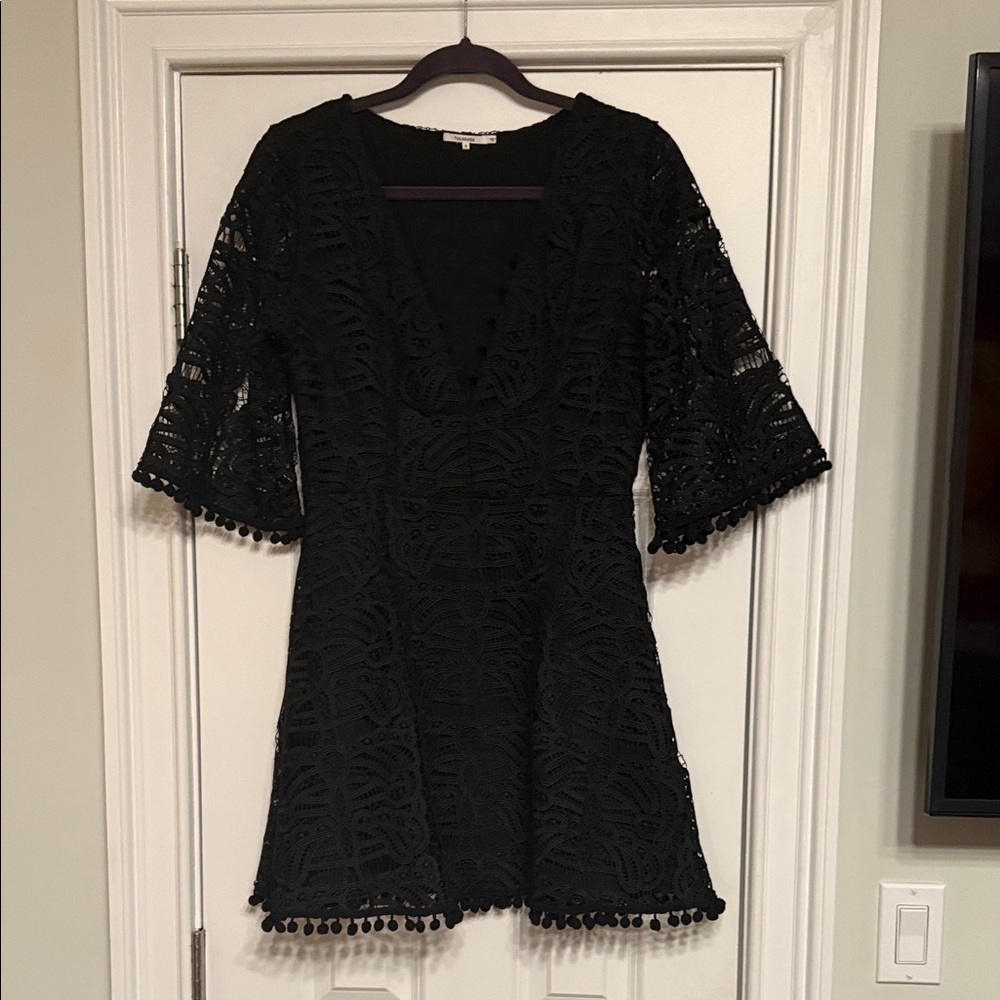 Tularosa Black Lace Mini Dress - Size Small